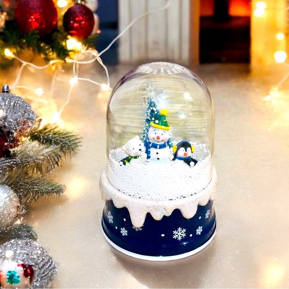 VTG Musical Waterless Snow-globe Rare Find Hand Picked By Only4viphn